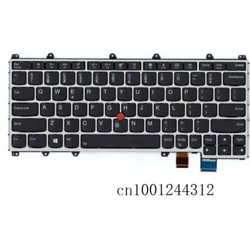 New Original For laptop Lenovo YOGA 370 Lithuania Layout Keyboard 01EN384