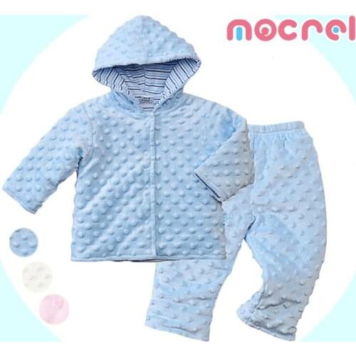 New Baby Spring More 0-2 Years Old Baby Warm Wool Suit Neonatal Two-Piece Outfit Newborn Baby Boy Clothes Clothes Baby Girl Sets
