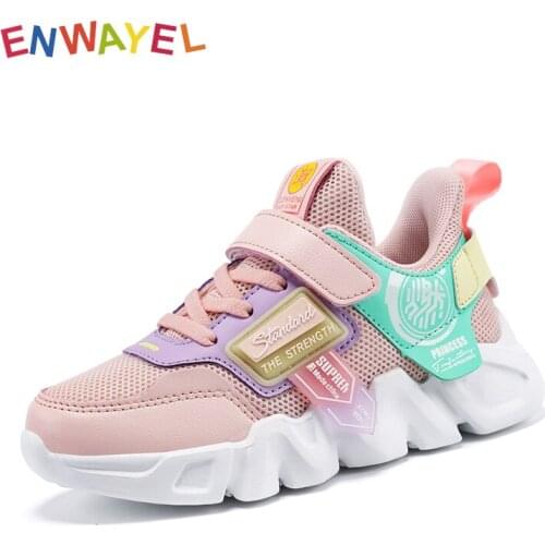 ENWAYEL autumn Sneakers off white Girls school fashion Sports girls shoes for boys kids Children breathable Casual Sneaker