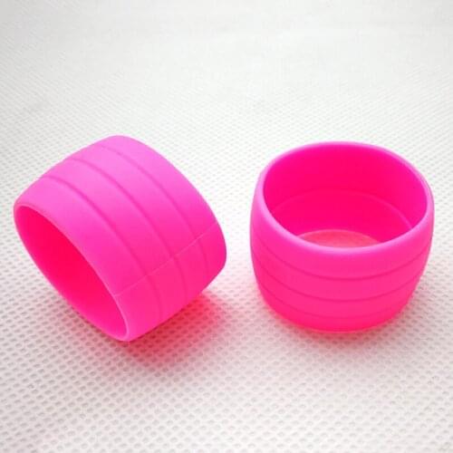 Pair Bike Silicone Elastic Strap Fixing Ring Anti-Skip Plugs Waterproof Wear Resistant Strap Silicone Loops for Road Bike Bar