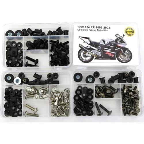 Fit For Honda CBR954RR 2002 2003 Motorcycle Fairing Bolts Kit Steel Covering Bodywork Screws Bolts Clips Nuts