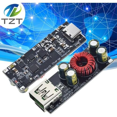 QC4.0 QC3.0 USB Type-C Mobile Phone Quick Charge Adapter 6 -35V Step Down Buck Boost Module for Huawei SCP/FCP Apple PD Qualcomm