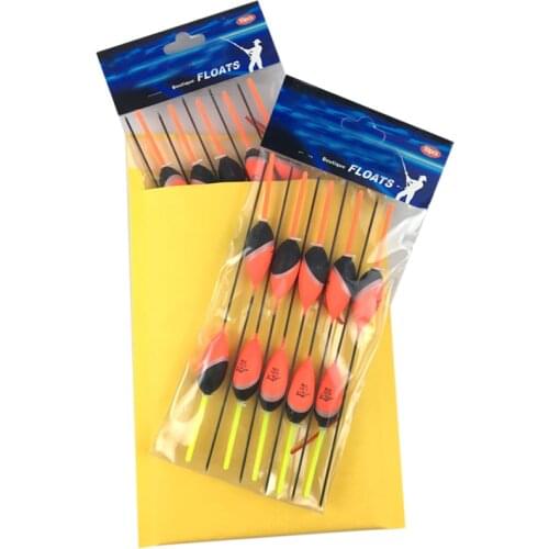 OLOEY Professional 19cm Floats for Fishing Accessories 10pcs/set Vertical Buoy Sea Fly Fishing Float Lure With Attachment Pesca