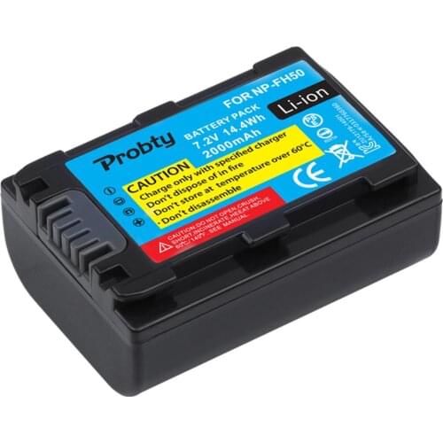 Probty NP-FH50 NP FH50 NPFH50 for Sony DSLR-A390 DSLR-A380 HDR-TG1E HDR-TG3 HDR-TG5 HDR-TG7 DSC-HX1 DSC-HX200 DSC-HX100V Camera