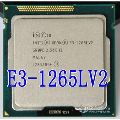 Intel Xeon E3-1265L V2 e3 1265l v2 E3 1265L V2 E3-1265LV2 Quad Core 2.50GHz 5 GT/s SR0PB LGA1155 CPU free shipping in stock