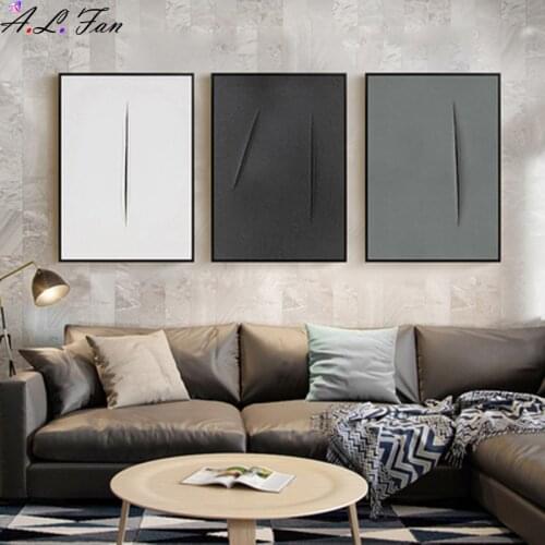 Simple modern black white fashion decorative style print on canvas minimalist nordic painting home decor living room wall art