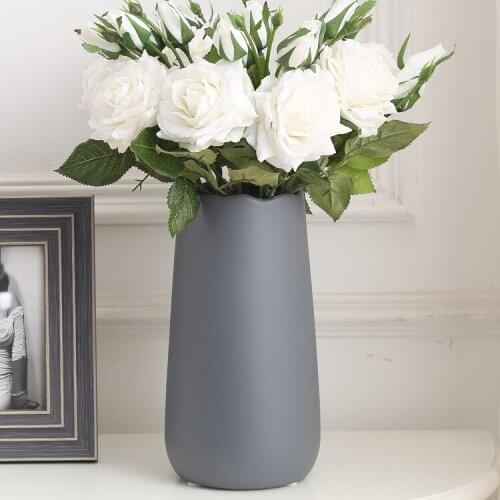 Simple Modern Vases Ceramics Creative Elegant Ornaments Vases Arrangements Art Desktop Decorazioni Casa Home Decor DI50HP