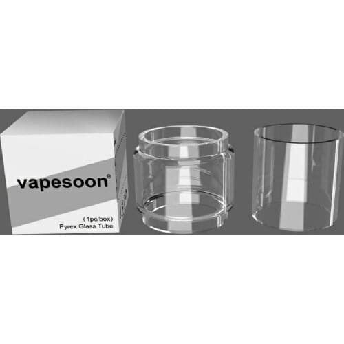 Tfv8 big baby tfv8 x-baby 2ml clear rainbow bubble straight glass tube with retail box