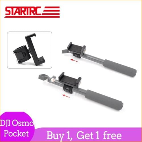 STARTRC DJI Osmo Pocket mini handle gimbal cmaera Selfie Stick Accessories Phone Clip with Lock Holder Parts buy 1 get 1 free