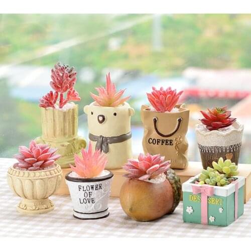 Silicone Concrete Mold Cement Succulent Flower Pot Craft Resin Mould Home Garden Decorating Tool nordic decoration home