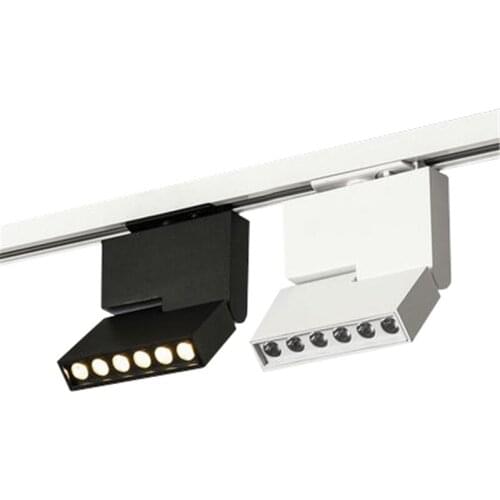 Foldable and rotating CREE track light 12W, suitable for clothing store, shopping mall, home background wall lighting