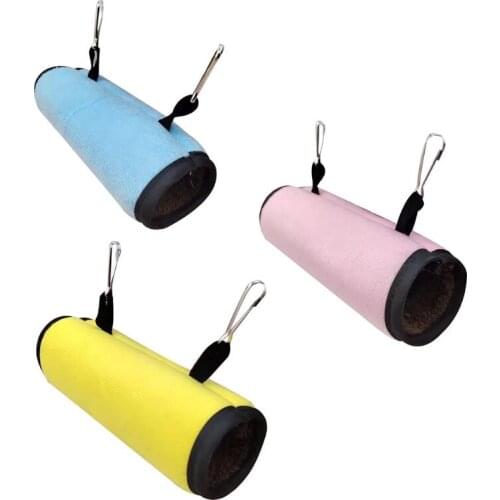 Pet Tunnel Hammock Hanging Bed Mouse Hamster Bird Parrot Squirrel Shed Cave Hut