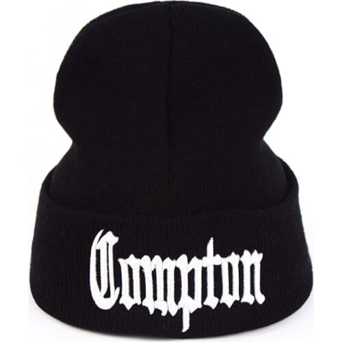 New West beach gangsta Compton Eazy-E Winter Warm Fashion Beanies Hats Knitted bonnet Caps Hip Hop Gorros Knit Hats Men Women