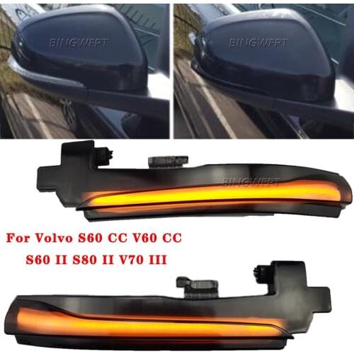 High Quality LED Dynamic Turn Signal Light Side Mirror Sequential Blinker Indicator LampFor Volvo V40 CC II V60 S60 S80 V70 III