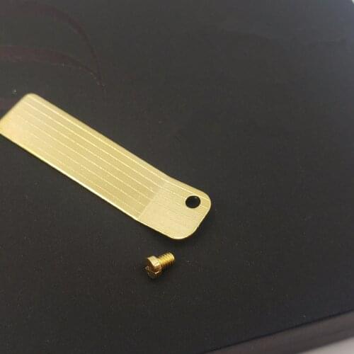 Golden Metal Upper Cover Echo Plate Tuning Board Shrapnel Rivet Ping Sound Maker Parts For Dupont L2 Gas Lighter Repair Service