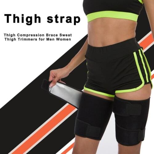 1 Pair Legging Protective Bandage Thigh Compression Brace Sweat Thigh Trimmers For Men Women Sports Fitness Safety Protection