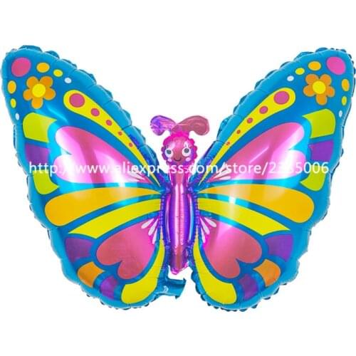 10pcs/lot new arrival colorful Butterfly balloon animal foil ballons for birthday/wedding party decor kid helium mylar globos