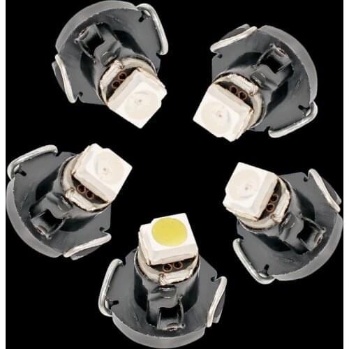 100pcs T3 Neo Wedge Car Instrument Cluster Panel Lamp Gauge LED Bulb Dashboard warming indicator Light red blue green white 100X