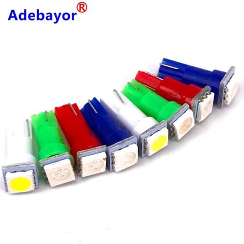 1000 X T5 5050 SMD 1 auto car LED Instrument lamp Dashboard Reverse Light Clearance Bulb DC 12V New wholesale