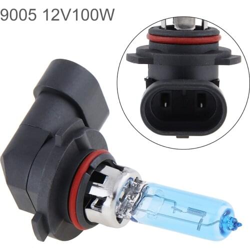 12V 9005 100W White Light Car Xenon Halogen Lamp Front Headlight Fog Bulb 5000K
