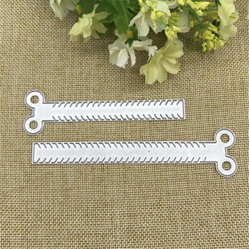 2pcs/Set Strip Metal Cutting Dies Stencils for DIY Scrapbooking Stamp/photo album Decorative Embossing DIY Paper Cards