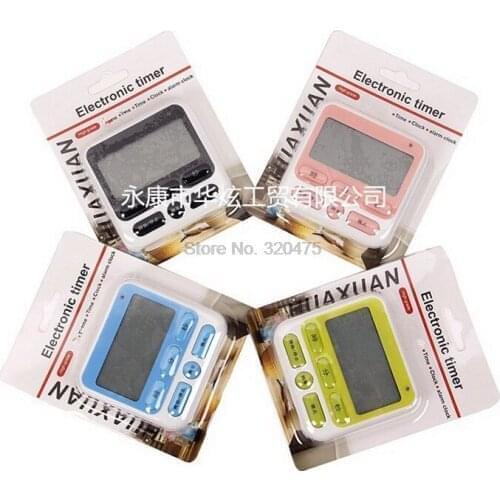 DHL 200pcs Portable Multifunctional Kitchen Timer Alarm Clock Home Cooking Supplies Cook Food Tools Kitchen Accessories