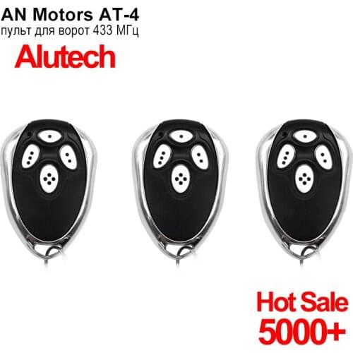3pcs Alutech AT-4 AT 4 AR-1-500 ASG 600 AN-Motors AT-4 ASG1000 Remote Control 433MHz Rolling Code 4 Buttons for Garage Door Gate