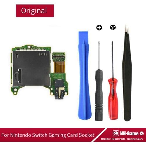 Free Shipping Repair Part For Nintend Switch Console Card Socket Slot For NS Cartridge Reader With Headset Motherboard