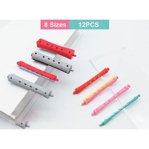 12Pcs/lot Hair Curler Pull Core Hair Roller Wave Formers Barber Hair Styling Tool Magic Hair Curlers Rollers Salon Accessaries