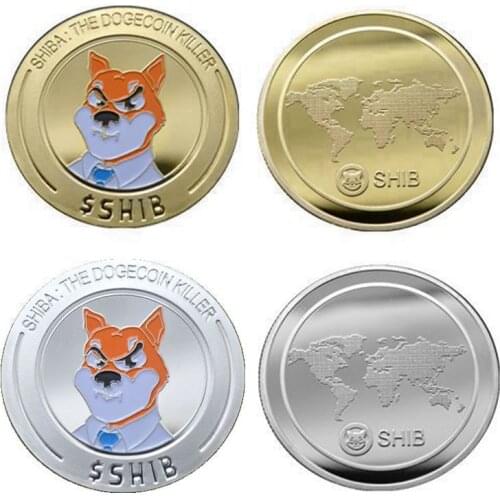 BITCoin Art Collection Gold Plated Color Bitcoins Bitcoin For Gift Physical Metal Antique Doge Coin Silver Commemorative Crafts