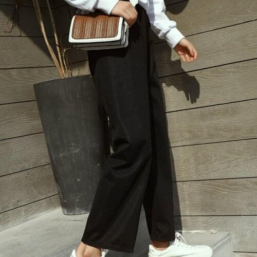 Pants Women Solid Simple Loose Korean Style Basic Harajuku Womens Trousers Plus Size Casual Trendy Streetwear Chic Leisure Pant