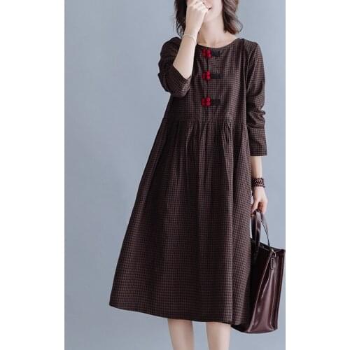 Модные платья в клетку Careaymade China At AliExpress