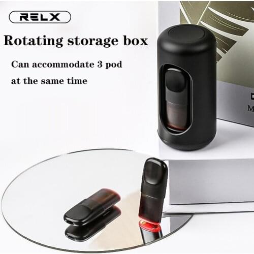 Storage case for Relx Pod Can hold 3 pods Box for Relx Classic infinity phantom Pod Easy Carry Caintainer Protective Shell