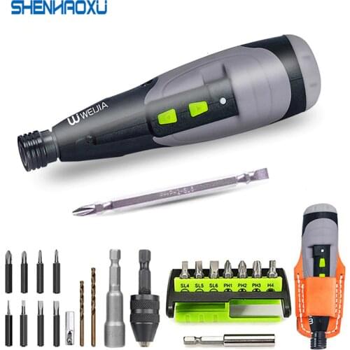 Electric Screwdriver Cordless Mini Drill 3.6V Lithium Battery Manual and Electric Usb Power Tool Charging LED Light For HOME DIY