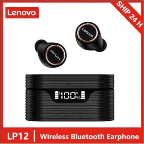 LenovoLP12Bluetooth Headset Wireless Headset TWS5.0 Game Headset Music Headset Mobile Phone Headset With Microphone Charging Box