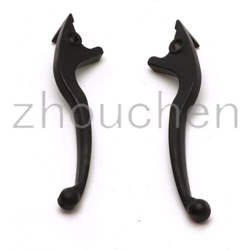 The left/right black hydraulic brake lever of the Chinese scooter QJ Keeway Honda Yamaha Motorcycle Moped ATV