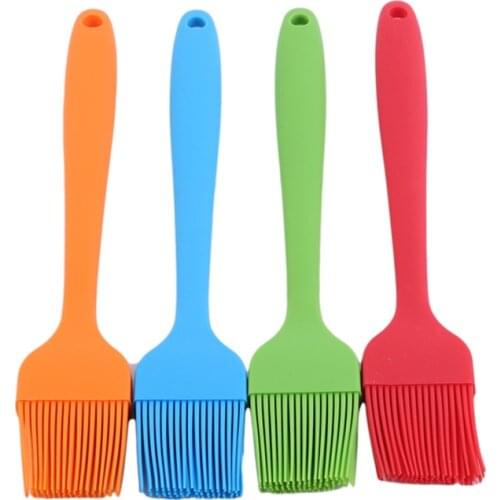 Reusable Grill Oil Brushes Tool Silicone Pastry Brush Baking Bakeware Cooking Roasting Bbq Tool Kitchen Barware Supplies Tools