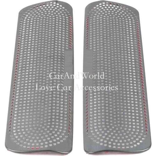 For 2010-2020 Toyota Land Cruiser 200 Air Outlet Speaker Horn Cover Trims Under Front Seat Stickers Car-Styling Accessories