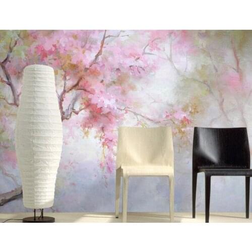 Custom 3d mural,maple leaf forest oil painting papel de parede,hotel bar living room sofa TV wall bedroom wallpaper mural kids