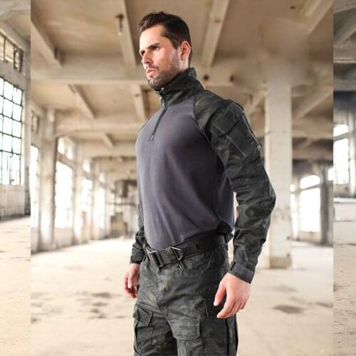 New Trueguard Multicam TDU Rapid Assault Shirt CP 1/4 Zip Combat Shirt Multicam Tactical Response Uniforms Combat Shirt MC