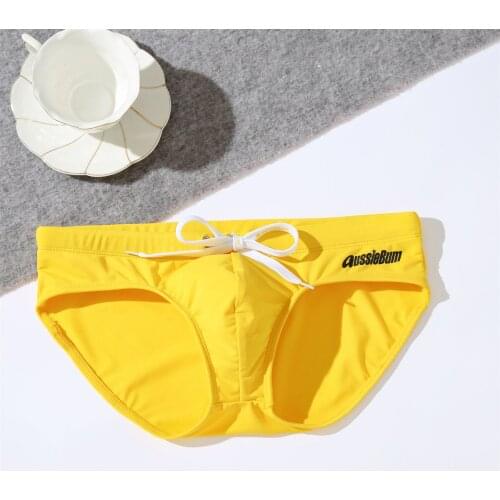 Aussiebum mens low waist stretch comfortable tide sexy swimming trunks