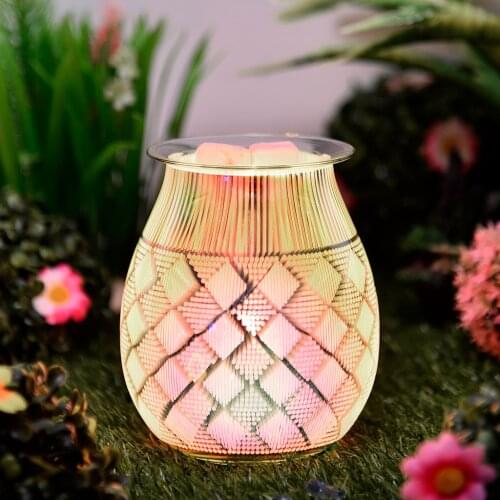Portable Electric Wax Melt Burner Incense Fragrance Nightlamp Essentail Oil Aromatherapy Diffuser Heater Lamp for Spa Bedroom