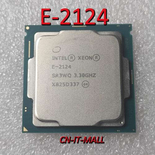 Pulled Xeon E-2124 CPU 3.3GHz 8MB 4 Core 4 Threads LGA1151 Processor