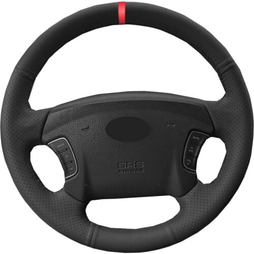 Hand Sewing Car Steering Wheel Cover Wrap Funda Volante For Hyundai Azera 2005-2010 Sonata NF NFC 2005 2006 2007 2008 2009 2010