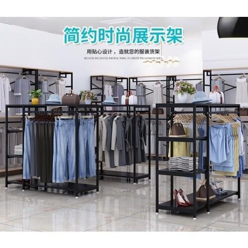 Clothing store display rack middle island rack display rack childrens clothing store special bag rack womens clothing store cl