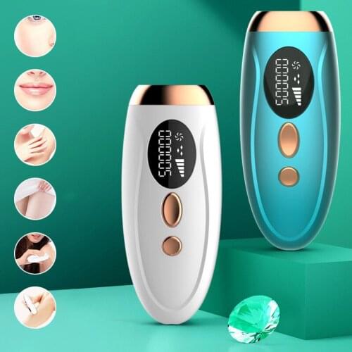 IPL Hair Removal with Razor and Glasses, Permanent Painless Laser Hair Remover Device Upgrade to 500,000 Flashes, US Plug