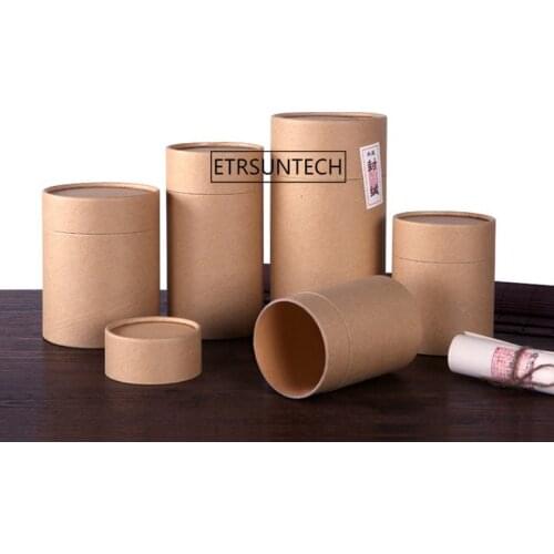 Tea Packaging Tube Drawing Tube Wrapping Packaging Wholesale Kraft Coffee Paper Tube Oil painting cylinder