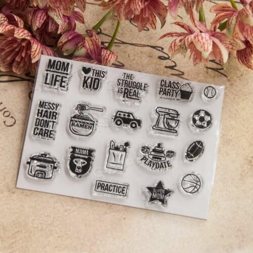 Class Party Transparent Clear Silicone Stamp/Seal for DIY scrapbooking/photo album Decorative clear stamp sheets