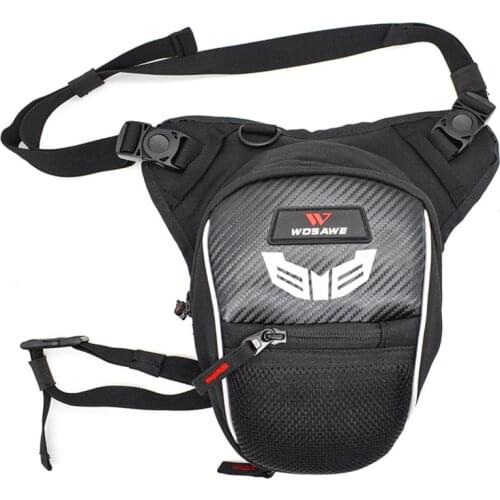 WOSAWE Motorcycle Leg Bag Fanny Pack Racing Waterproof Moto Cycling Tactical Waist Pack Airsoft Tactical Drop Leg Bags