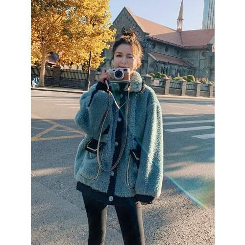 Women 2021 Autumn Winter Elegant Warm Faux Fur Coat Female Casual Oversized Soft Fluffy Fleece Jackets Fashion Overcoat Y352